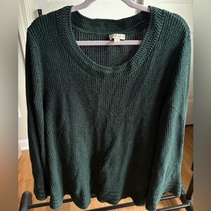 Style & Co. Forest Green Crew Neck Sweater